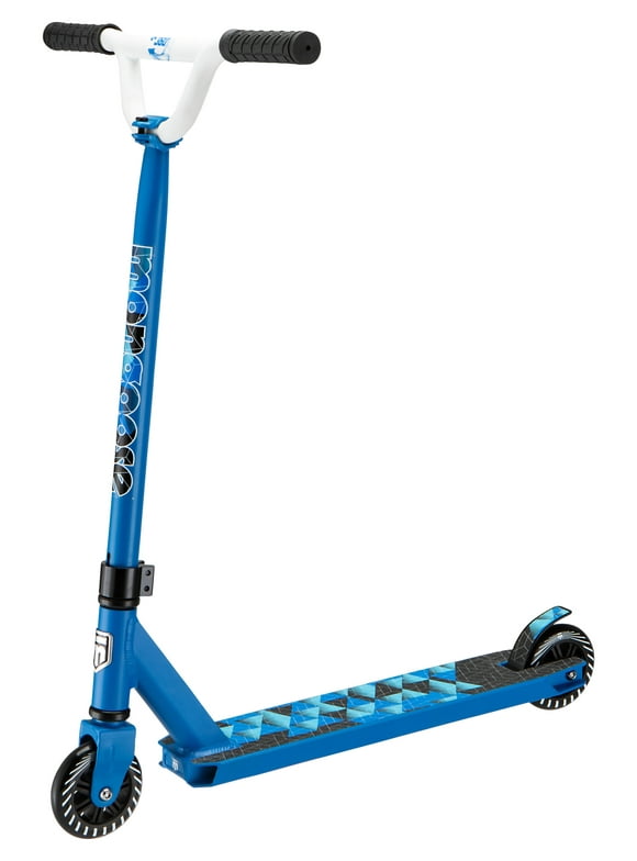 Mongoose Origin 360 Freestyle Scooter, 100 mm wheels, blue / white