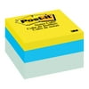 Post-it® Notes Cube, 3 in x 3 in, Blue Wave, 470 Sheets/Cube