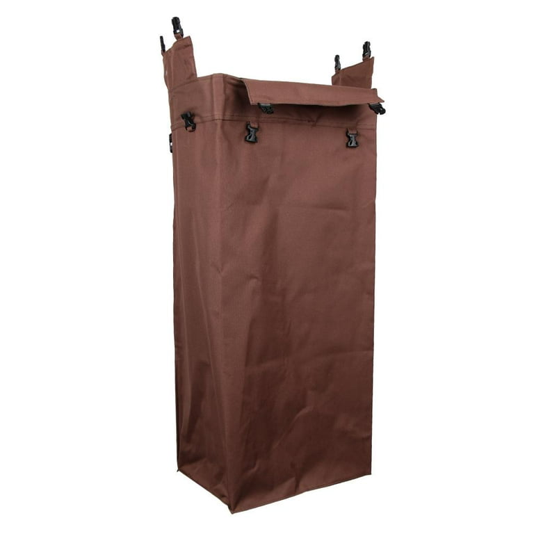 Kesoto Commercial Cleaning Housekeeping Cleaner Laundry Cloth Storage Bag, Size: Large, Brown