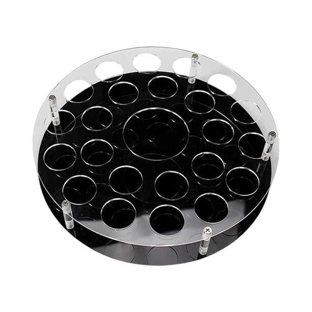 Soporte acrílico para copas de vino, estante para vasos, bandeja de degustación y servicio para eventos y el hogar. Circular