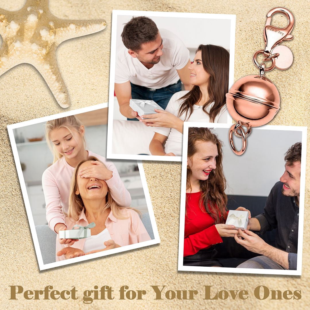 Magnetic Clasps for Necklaces in 925 Sterling Silver Magnetic Necklace Clasp 14K Rose Gold Plated Round Jewelry Lock with Lobster Clasp Women 2.50 Grams Birthday Christmas Gifts
