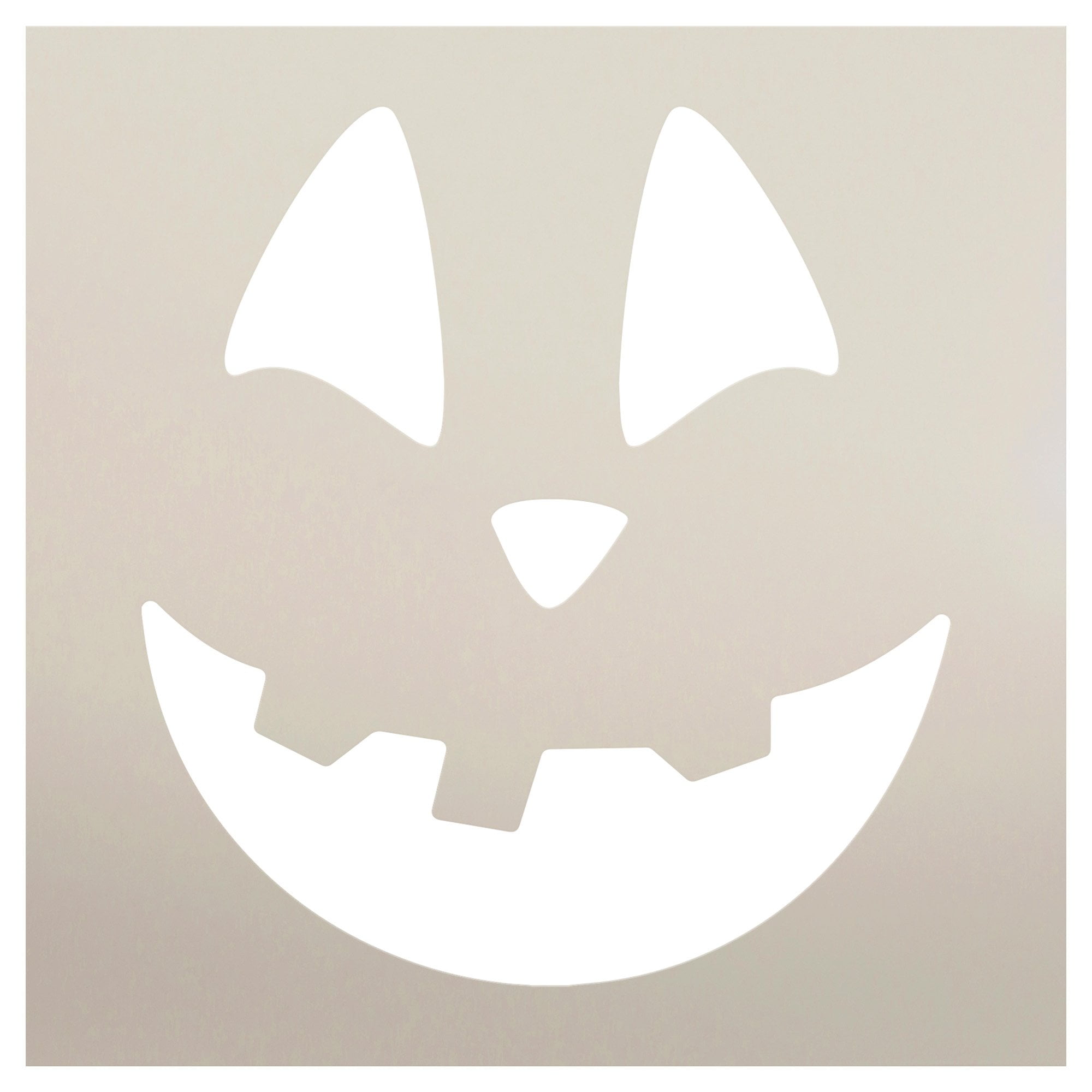 Happy Pumpkin Face Stencils