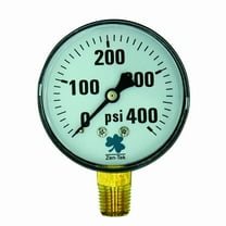 Zenport DPG400-1PK Dry Air Pressure Gauge, 400 PSI