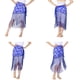 thumbnail image 2 of Bufanda de Baile Yuyangstore de cadera Larga con Flecos Y Encaje Floral azul, 2 of 8