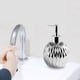 thumbnail image 5 of Dispensador de jabón de cerámica, bomba manual para loción, frasco para gel de ducha, botella para lavandería estilo B, 5 of 6