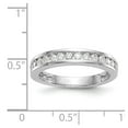 thumbnail image 7 of 14K White Gold Ring Band Wedding Diamond Round , Size 5, 7 of 7
