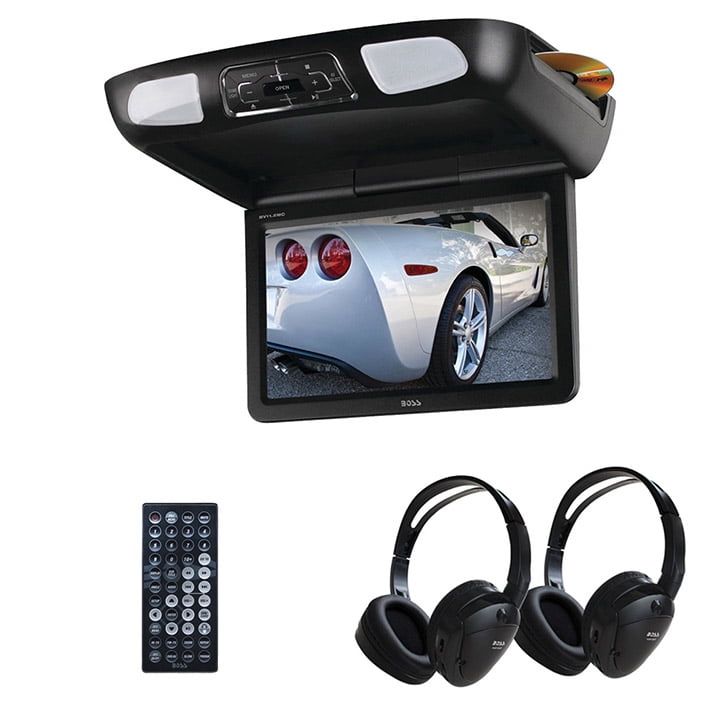 BOSS Audio BV12.1MCH 12.1 Inch FlipDown Car Monitor, DVD/CD/MP3/USB/SD
