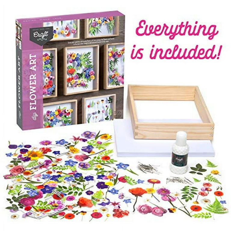 Craft-tastic - Design Your Own Flower Art Canvas - Craft Kit - Arrange  Paper Flowers & Pre-Cut Designs to Create Personalized Art 