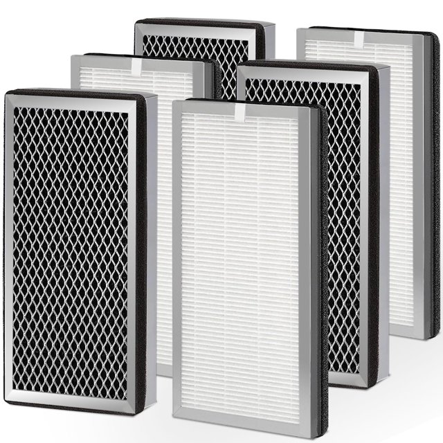 NXBHG 6 Pack 15 Replacement Filter for MA Air Puri-Fier Models 15, 3-in-1 Filter Contains Pre-Filter and Activated Carbon Filter,