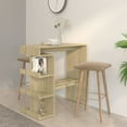 thumbnail image 1 of vidaXL Bar Table with Storage Rack Sonoma Oak 100x50x101.5 cm Engineered Wood, 1 of 4