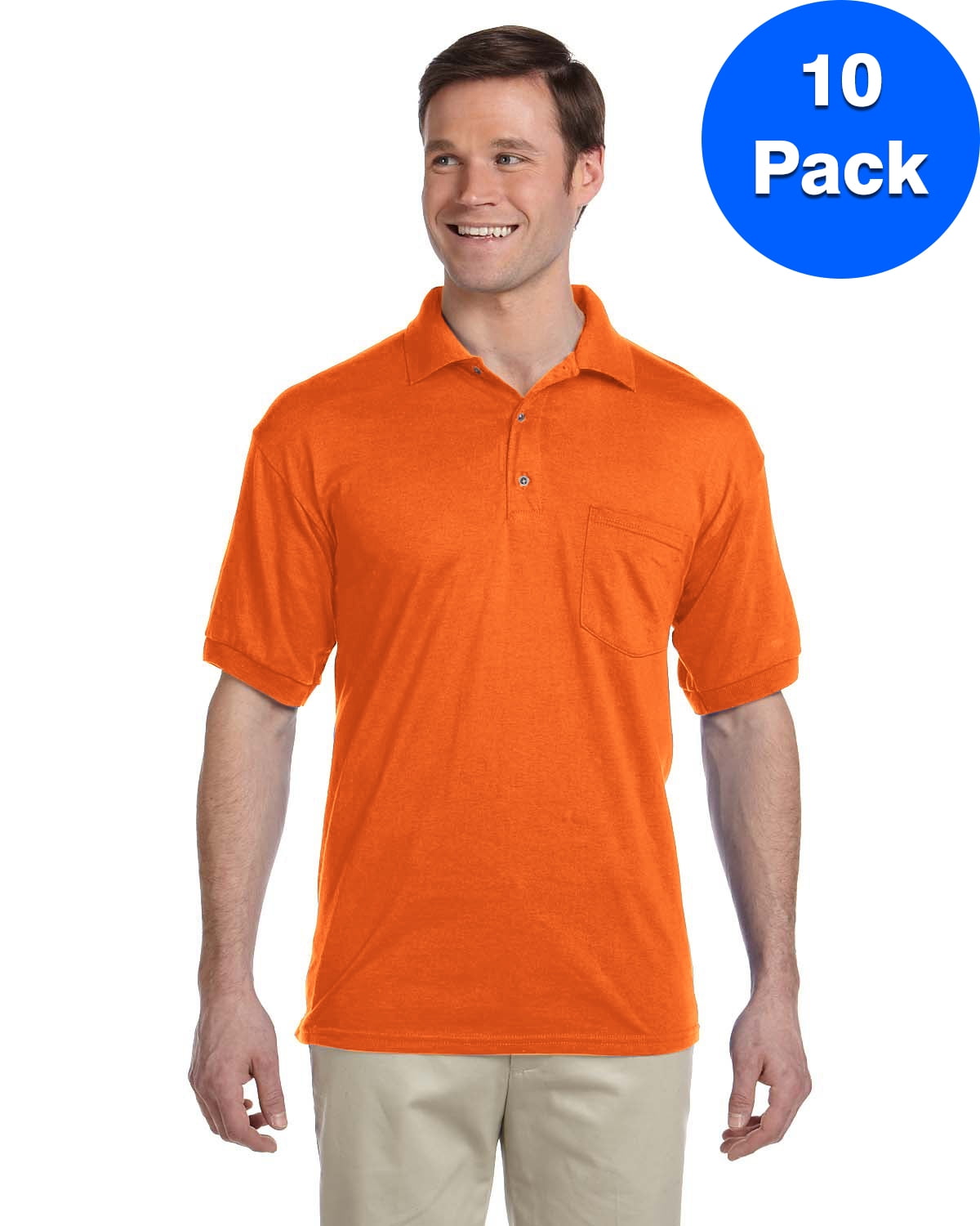 Gildan 5.6 oz Ultra Blend 50//50 Jersey Polo with Pocket