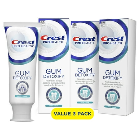 Crest Pro-Health Gum Detoxify Toothpaste  Deep Clean  3.7 oz  3 Pack