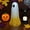 Yellow, variant on Colorful and Adorable Resin Tabletop Ghost Decoration Features a Vibrant Red, Yellow, And Blue Figurine. This Exquisitely Crafted Halloween Prop Is Perfect for Tabletop Parties or Gifts