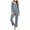 Blue, variant on Wancir Women's Pajama Sets Long Sleeve Sleepwear Pjs Sets 2-Piece Jogger Nightwear Lounge Wear for Ladies