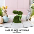 thumbnail image 3 of Mobestech Green Moss Easter Bunny Decor Figure Flocked Rabbit Statue for Spring Decoration, 3 of 6