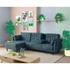 thumbnail image 1 of Sofá Cama Modular Reversible de Velvet Olivo Beehive Memory Foam Modelo Annara Makora, 1 of 9