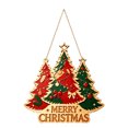 thumbnail image 2 of Christmas Tree Decorations Indoor Outdoor Hanging Wooden Sign for Wall Door Home Holiday Party Decorations Gift, 2 of 8