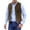 Coffee, variant on Men's Suede Suit Vests Leather Stand Collar Vest Casual Retro Suede Vest Waistcoat for Men