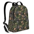 thumbnail image 2 of Zufioo Camouflage Skulls Print Fashion Large Capacity Backpack, Zippered Multi-compartment Travel Work Campus Lightweight Backpack, Unisex, 2 of 5