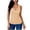 Beige, variant on Summer Tank Tops for Women Casual Cross Front Sleeveless Fitted Solid Color Round Neck Camisole Blouse, Beige XXL