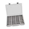 thumbnail image 2 of Estuche de almacenamiento para coches modelo 1/64, portátil, multifuncional, protector, resistente al polvo, con 27 compartimentos, organizador para coches de juguete. Gris, 2 of 10
