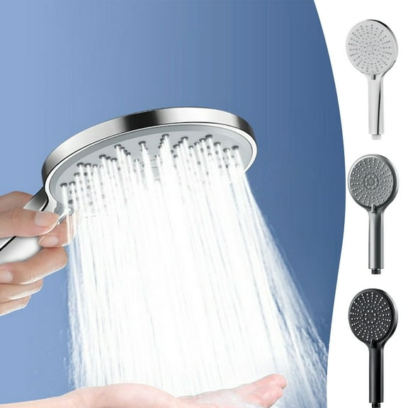Shower Head, High-Pressure Handheld Showerhead - Hard Water High Pressure 5 Spray Modes Handheld Shower For The Elderly Built-In Power Spray To Clean Corner, Tub And Pets