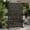 47*72inch 03 - cube style, variant on Outdoor Privacy Screen, Decorative Metal Privacy Panel with Palm Leaf Cutout, Freestanding Garden Divider for Patio, Balcony, Poolside, Black