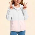 thumbnail image 5 of Posijego Boys Girls Sun Protection Jacket UPF 50+ Long Sleeve Zip up Hooded Outdoor Hiking Fishing Shirts with Pockets, 5 of 7