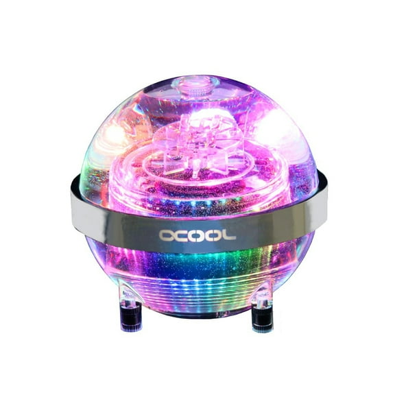 Alphacool Eisball Reservoir and Pump Combo, D5, Digital RGB, Plexi