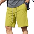 thumbnail image 3 of Thousandth Men's Quick Dry Fashionable Vacation Regular Fit Summer Lightweight Size Elastic Waist Shorts Pocket Cargo Shorts Running Pants Bandage Casual Shorts, 3 of 10