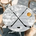 thumbnail image 3 of Sports Hockey Art Fitted Round Tablecloths Elastic Edged Table Covers 45"-54",Waterproof Table Cloth for Kitchen Holiday Party Tables Decor, 3 of 9