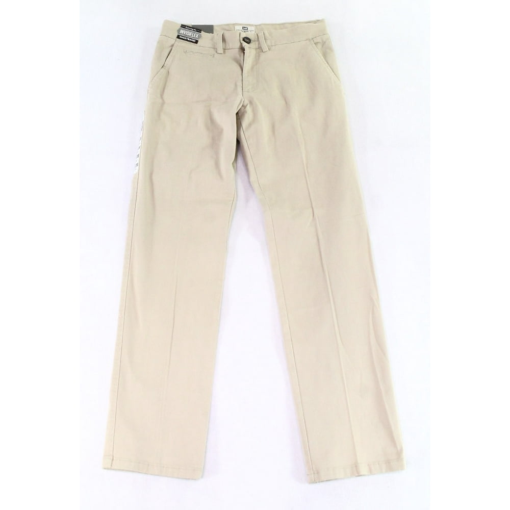 Lee Mens Pants Khaki 29x30 SlimFit Soft Stretch Chinos 29 Walmart