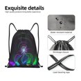 thumbnail image 4 of Pofeuu Trolls Band Together for Water-Resistant 210D Drawstring Bag Compact Foldable Design Gym Yoga Travel Essentials Lightweight Carryall-Medium, 4 of 6