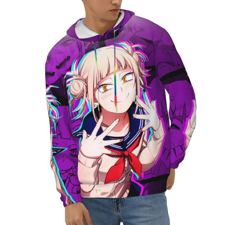 My Hero Academia Himiko Toga Mens Active Sweatshirts Cozy Hoodie