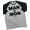 T-Shirt Heather Grey, variant on GYMISH RAGLAN Man Vs. Iron Workout Gym T-Shirt – Funny Gym Shirt for Men, Men's Fitness Tee, Weightlifting & Bodybuilding Apparel