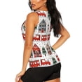 thumbnail image 3 of Fotbe Christmas Houses Blusas Sin Mangas para Mujer – Estilo Casual, Corte Suelto, Slim-Fit, Cuello Redondo Deportivo, Tops de Verano para Gimnasio y Yoga-XX-Large, 3 of 7