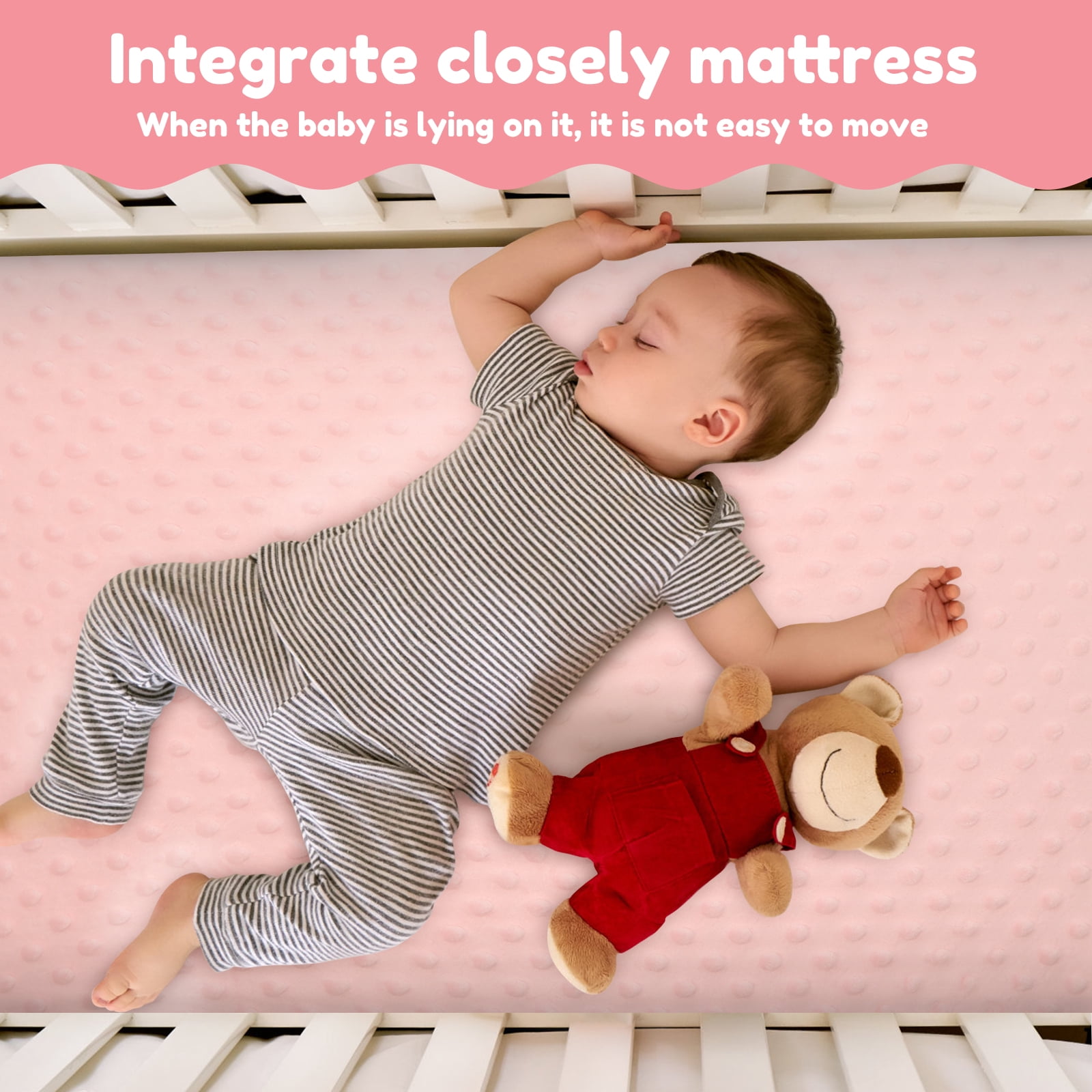 Baby Diaper Pad Cover Comfortable Pretty Changing Table Sheet Set Soft Flexible Baby Changing Pad Cover Kit for Little Girls