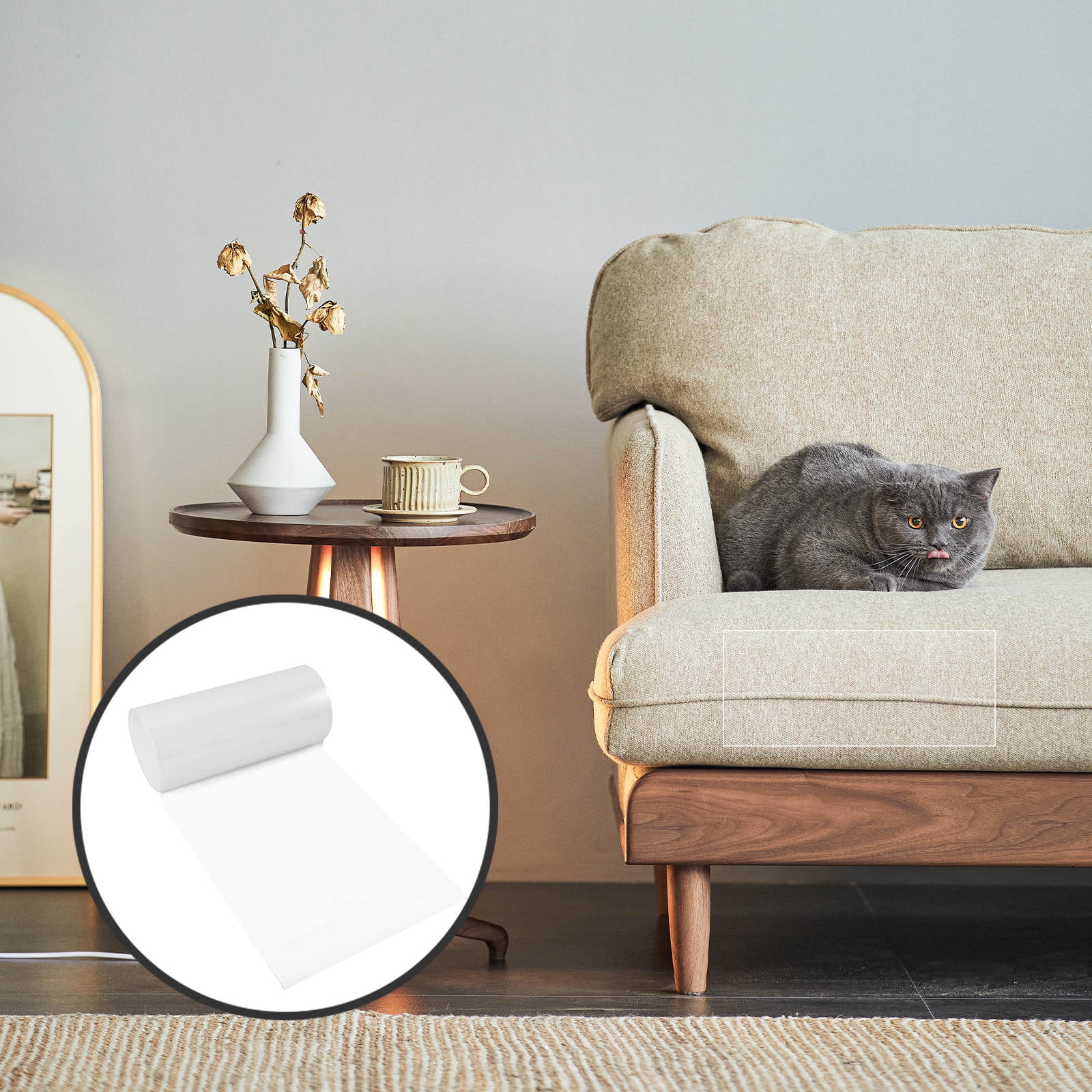 VERDANVERSE Furniture Protective Sticker Pet White Anti-scratch Tape Roll