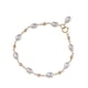 thumbnail image 2 of Elegante pulsera de perlas para las mujeres delicada cadena de metal con pequeñas perlas de joyería de moda para su delicada pulsera ajustable, 2 of 7