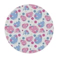 thumbnail image 2 of Nawypu Round Table Cloth D-pink and blue, 100% Polyester Fiber, Waterproof and Oil-proof, Wrinkle-resistant, Easy to Clean, Suitable for Round Tables of Various Sizes White, 2 of 7