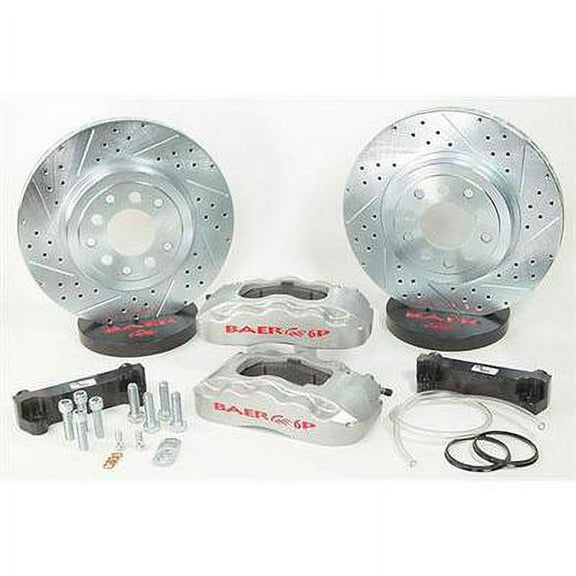 Baer Brakes 4401000R 13.5" Pro Front Brake Kit, Red, SDZ