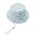 thumbnail image 4 of Ponceau Baby Sun Hat UPF 50+ Sun Protection Summer Beach Hat Cute Baby Bucket Hat Wide Brim Toddler Sun Hats for Boys Girls Blue L, 4 of 6