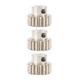 thumbnail image 1 of Engranjes de Motor de Metal de 3 Pianas, Engranaje de Piñón de Módulo M0.6 Con Tornillos de fiJación para Camión de Coche RC 1/10, Ranura de Diente Ancho, Párrico, axial, axial, 1 of 7