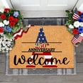 thumbnail image 4 of 250th Anniversary 1776-2026 Independence Day Welcome Doormat,Monogrammed Initial Surname Door Mat,American Flag Patriotic Outdoor Rug W, 4 of 5