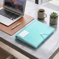 thumbnail image 4 of Loose Leaf Document File Folder Elastic Band Closure Label Pocket Paper Storage Organizer Black, 4 of 6