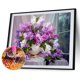 thumbnail image 3 of Cuadros Decorativos Kit de pintura de diamante 5D, alféizar de ventana, flores, taladro redondo completo, manualidades DIY, mosaico Ehuebsd Nuevos Originales, 3 of 9