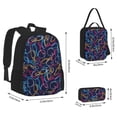 thumbnail image 2 of Balery Multicolor Bowling Mochila escolar 3 en 1 para niños: mochila resistente con lonchera térmica y estuche para lápices. Mochila escolar para niños y niñas., 2 of 7