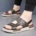 thumbnail image 2 of CHICVOMEY Men's Sandals Summer Slide Sandals for Men with Soft Latex Cushion Comfortable Outdoor Beach Shoes for Walking Travel, 2 of 7