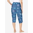 thumbnail image 2 of Dreams & Co. Plus Size Knit Sleep Capri, 2 of 6
