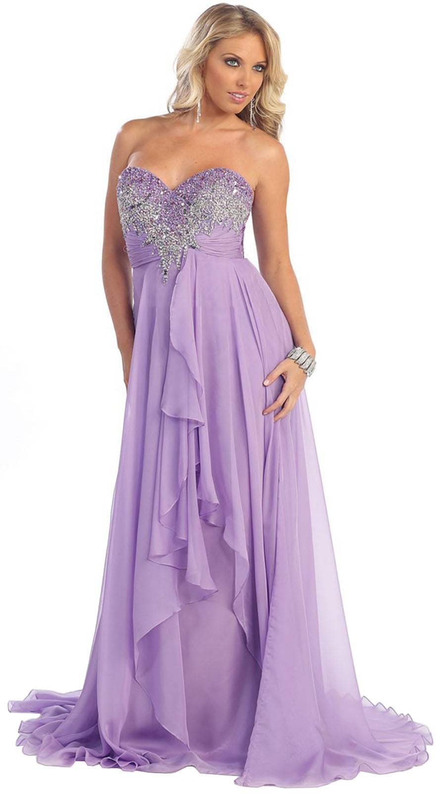 Formal Dress Shops - FLOWY FLOOR SWEEPING PROM EVENING GOWN & PLUS SIZE ...